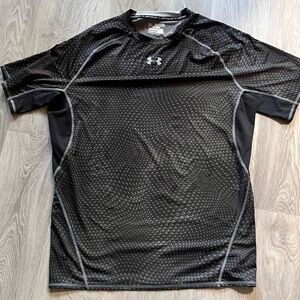 Under Armour Black Textured Performance Tee